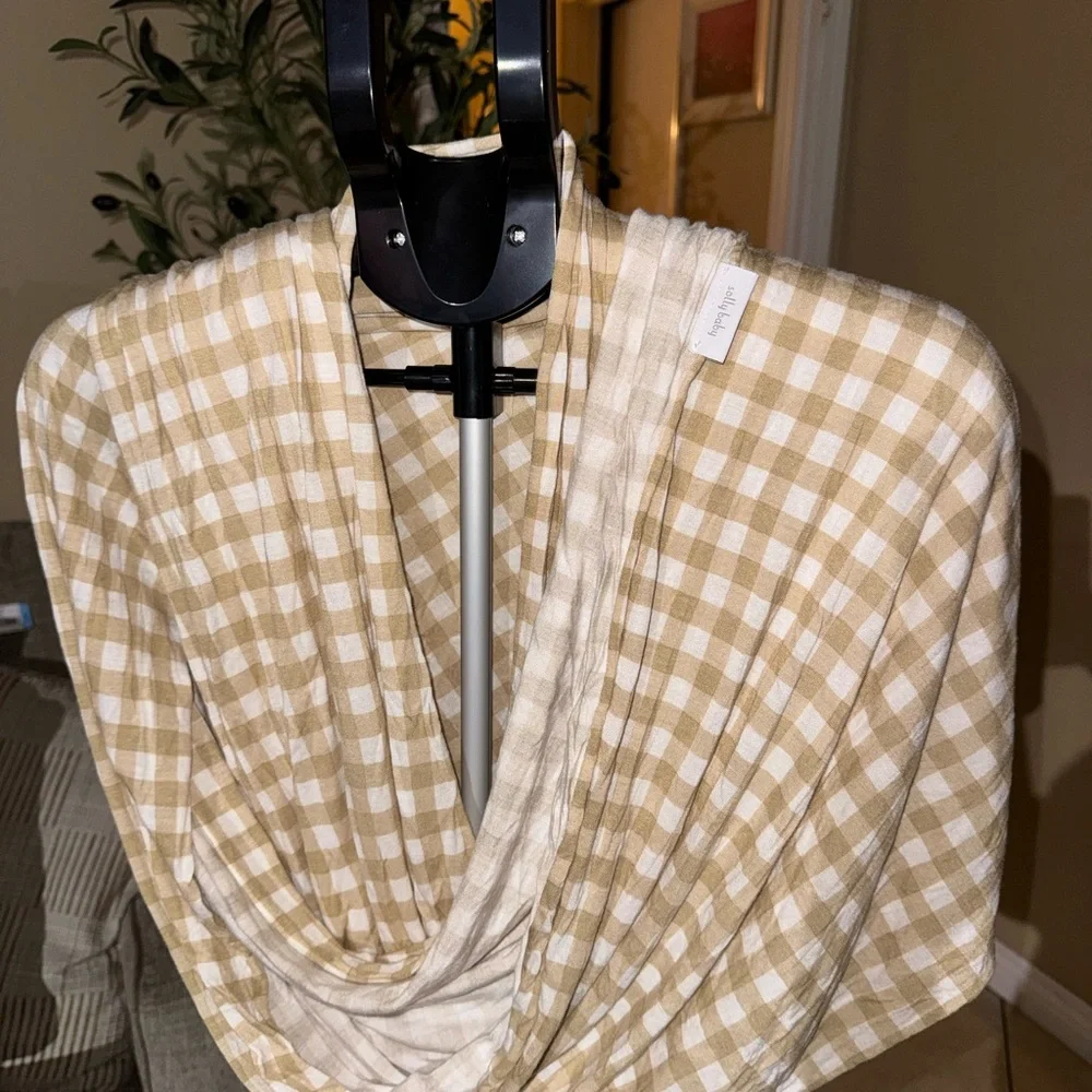 Solly baby- Almondine gingham tan - Picture 1 of 6